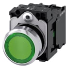 SIEMENS - SIE3SU11560AB401BA0 PULS.LUM.PIATTO VERDE LED 230V AC 1NA