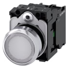 SIEMENS - SIE3SU11520AB601BA0 PULS.LUM.PIATTO BIANCO LED 24V UC 1NA