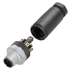 SIEMENS - SIE6GT20900BE00 M12 CONNECTOR / 8 PIN, MALE