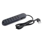 BTICINO - BTI3636GBF MULTIP SLIM 6PRESE+INT AUT+SALVAF GRIGIO