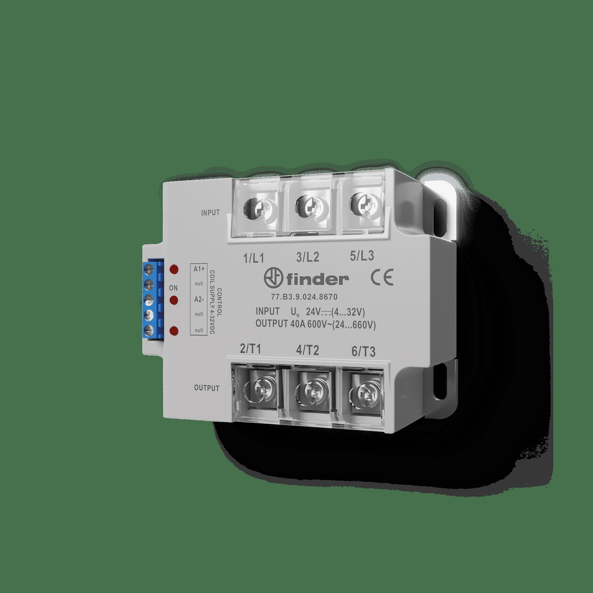 FINDER SPA - FIN77D382308671 RELE PANNELLO SSR 60A PANNELLO TRIFASE