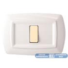 ELETTROCANALI - ETNECL2592WH PLACCA TONDO 2 MODULI BIANCO