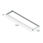 NOVALUX SRL - NOX102087.01 BOX PER INST. PLAFONE THE PANEL 1200X300