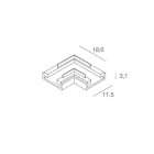 NOVALUX SRL - NOX100968.99 STRIP LED: CON.ANG 2STRIP238/240LED 10PZ