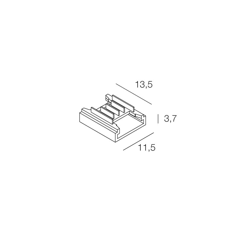 NOVALUX SRL - NOX100977.99 STRIP LED: CONNET. 2STRIP RGB+W 10PZ