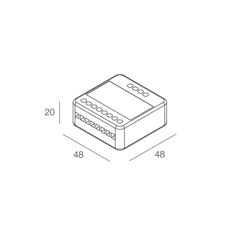 NOVALUX SRL - NOX105919.99 GS: MODULO DIMM. 24-48V 3CH RGB WIFI