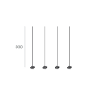 NOVALUX SPA - NOX105159.99 HALOS: KIT 4 CAVI SOSPENSIONE L.3000