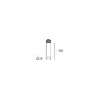 NOVALUX SRL - NOX108528.99 MINITUBE F8: DIFFUSORE OPALE L=100MM