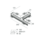 NOVALUX SRL - NOX103332.01 P-30: ANGOLO T INCASSO BIANCO