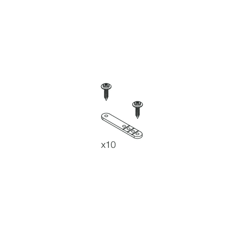 NOVALUX SRL - NOX100964.99 STRIP LED 230VAC: KIT 10 CLIPS+20 VITI