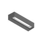 NOVALUX SRL - NOX101405.94 TILE: PARETE 2X8W 3/3.5/4K IP65 GRI.ANTR
