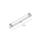 NOVALUX SRL - NOX1018D3.99 V-30: STAFFA PARETE ANG.30 L.400MM