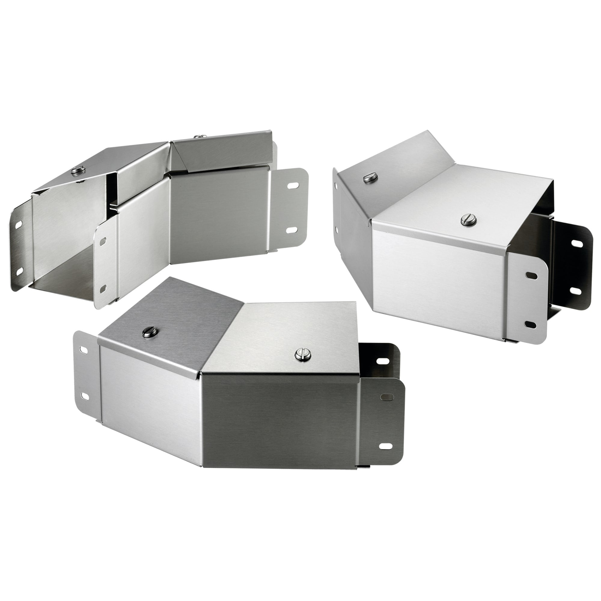 NVENT HOFFMAN - HOFCTS44EFCO45SS Gomito a 45 gradi Clean Tray con profilo superiore inclinato all'esterno, 4,00x4,00, spazzolato, SS304