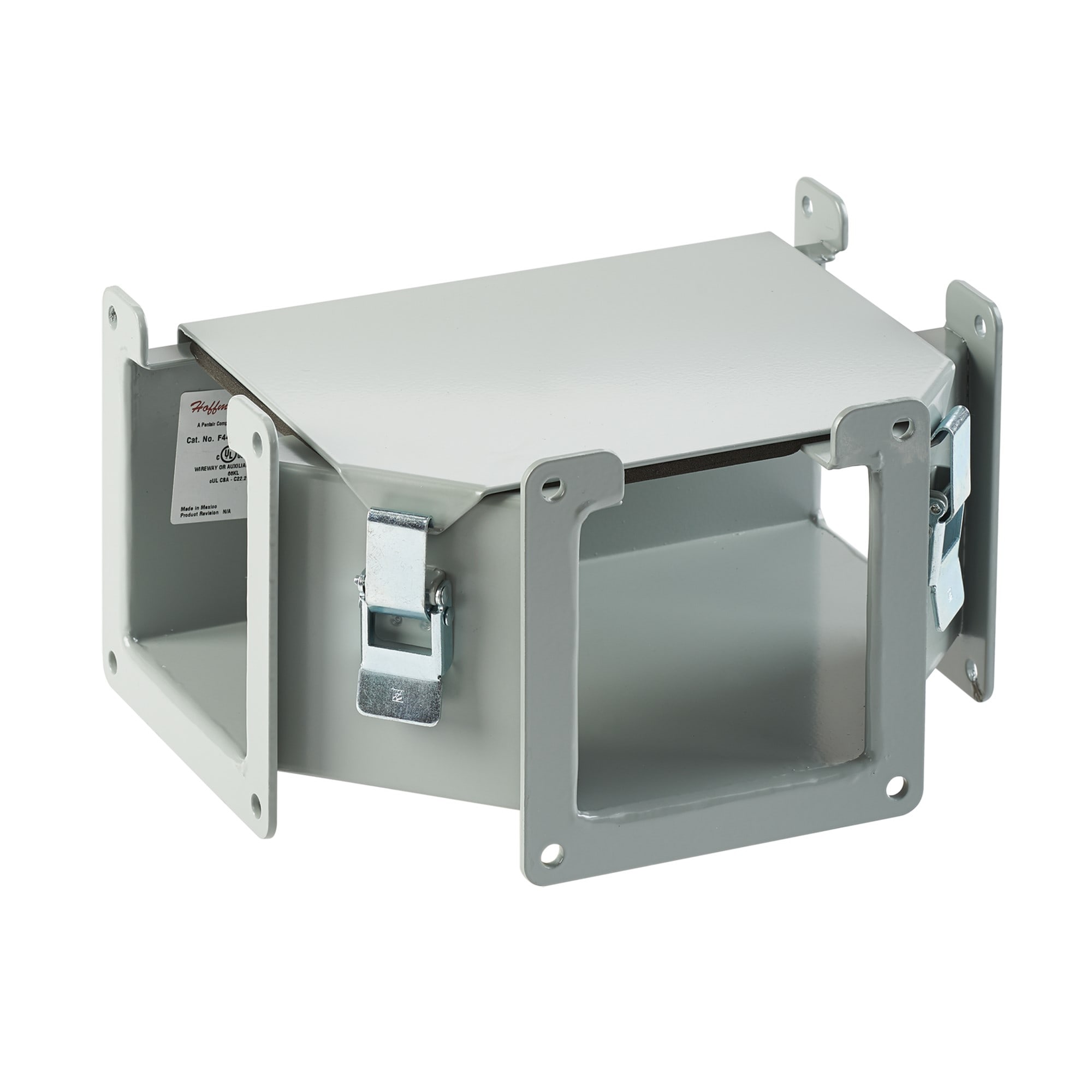 NVENT HOFFMAN - HOFF66LTA Raccordo a T con profilo incernierato a innesto e apertura superiore, 6,00x6,00, grigio, acciaio