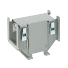NVENT HOFFMAN - HOFF88LTC Raccordo a T con profilo incernierato a innesto e apertura superiore esterna, 8,00x8,00, grigio, acciaio
