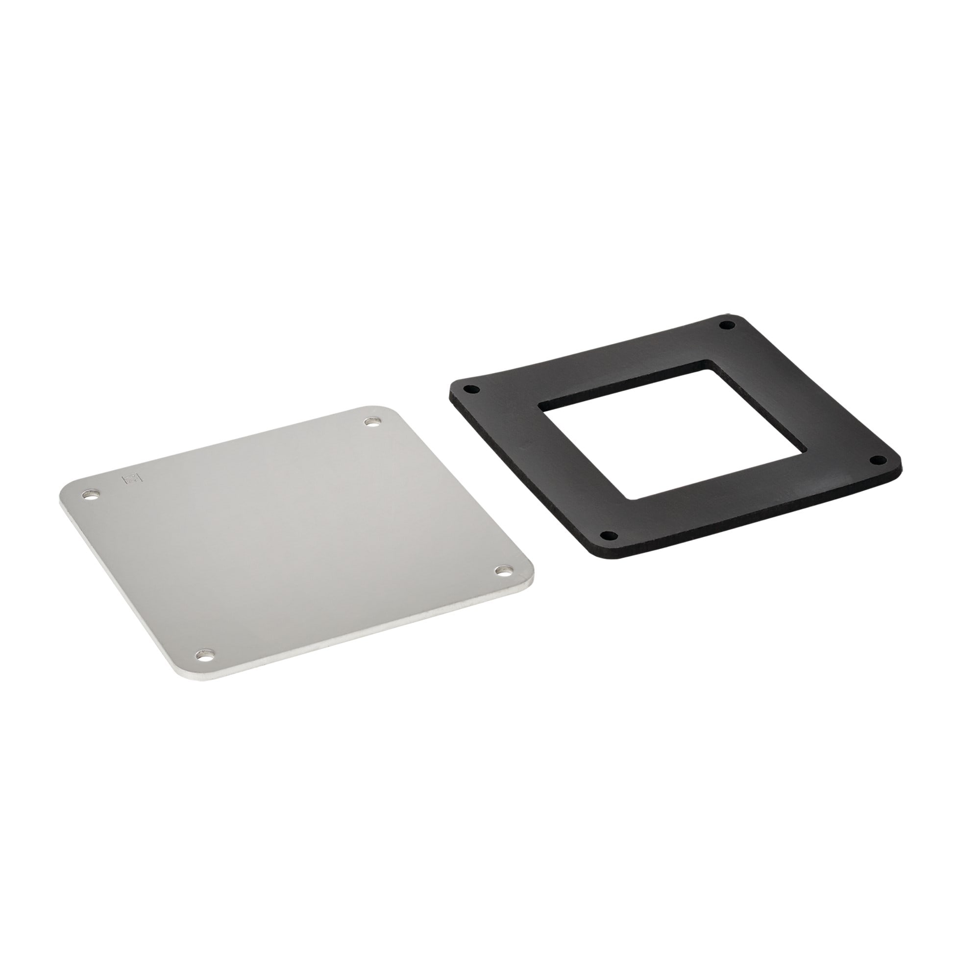 NVENT HOFFMAN - HOFF44WPSS Piastra di chiusura passante per canalina, 4,00x4,00, spazzolato, acciaio inox 304