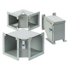 NVENT HOFFMAN - HOFF126LE9B Gomito a 90 gradi per canalina a innesto con apertura interna, 12,00x6,00, grigio, acciaio dolce