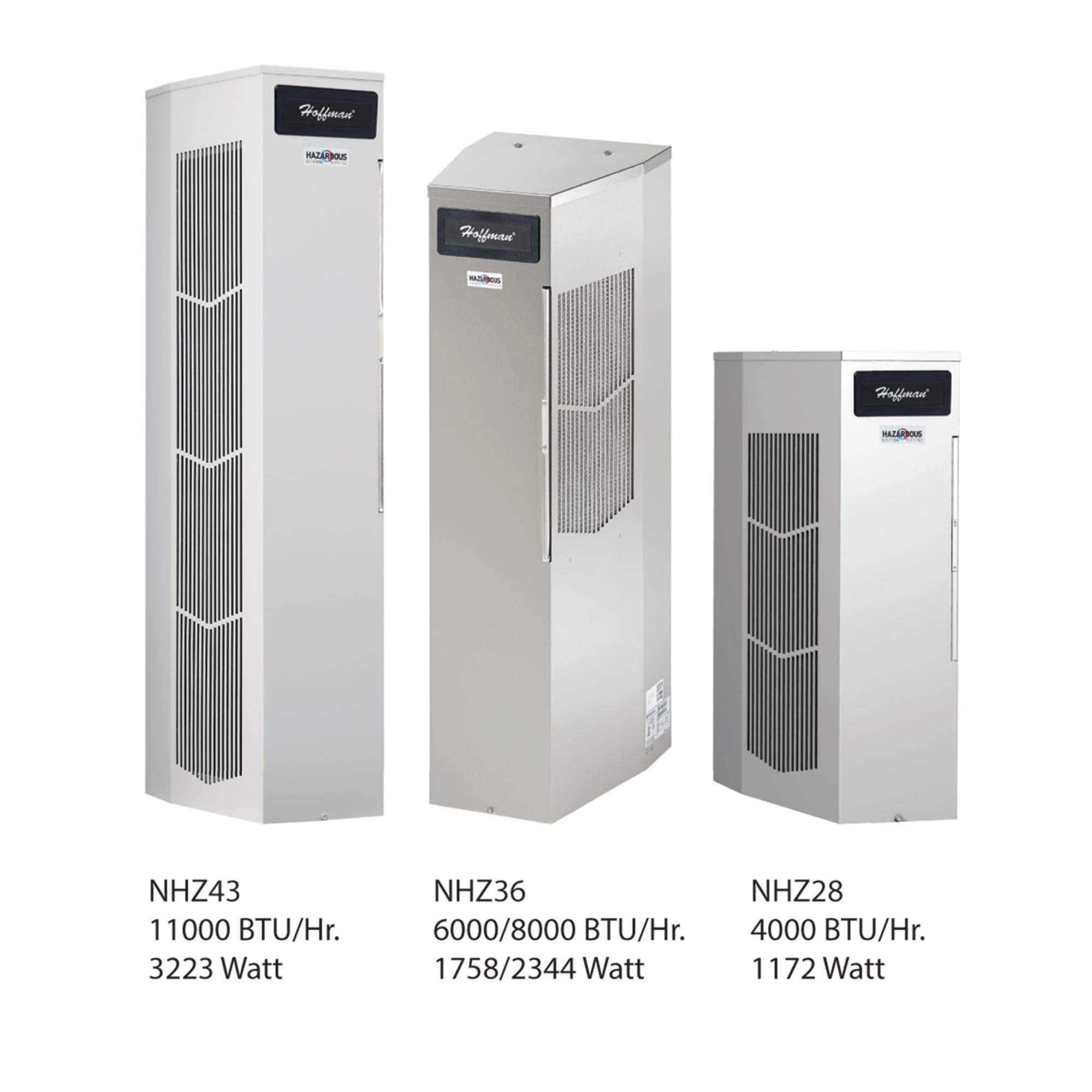 NVENT HOFFMAN - HOFNHZ360816G400 Climatizzatore SpectraCool Narrow per aree pericolose, 8000 BTU 115 V, spazzolato, SS316