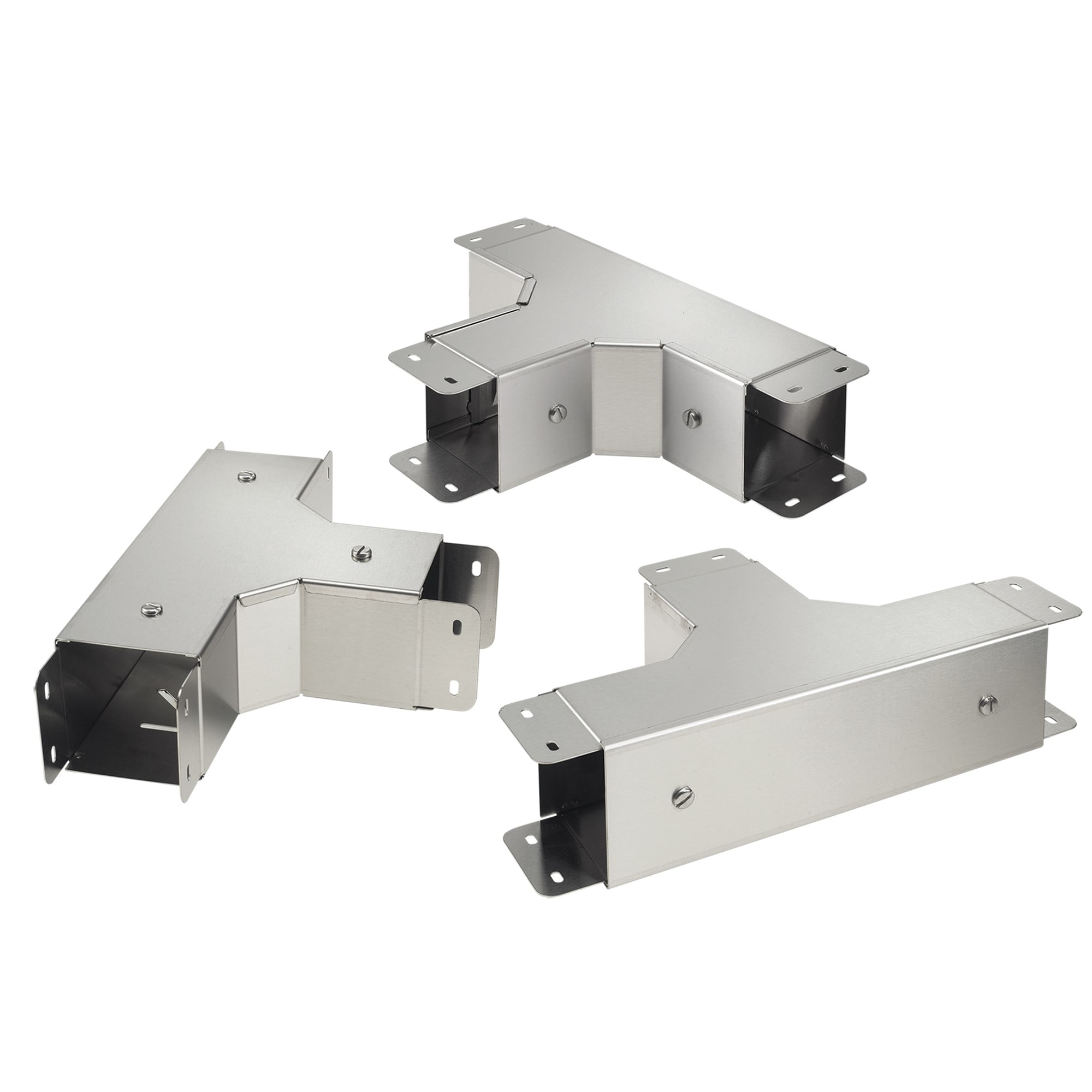 NVENT HOFFMAN - HOFCTS44PTFCSS Clean Tray con raccordo a T e profilo superiore incl. perf. a 90 gradi, 4,00x4,00, spazzolato, SS304