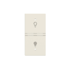 ABB SPA - ABBZ1803BB N2121.1 BB COVER SX SIMB.LUCE 1M, T.BIAN