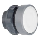 SCHNEIDER ELECTRIC - SNRZB5AA131C0 TESTA PULSANTE BIANCO I GHIERA GRIGIA