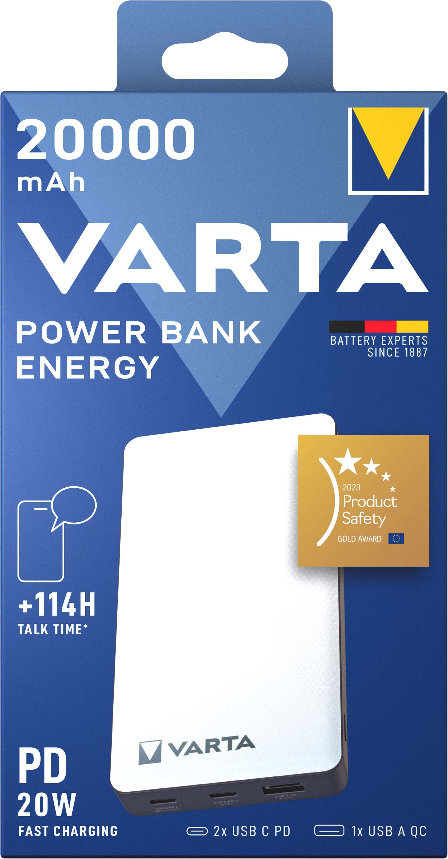 VARTA CONSUMER BATT - VAT57978101111 POWER BANK ENERGY (20.000 MAH)