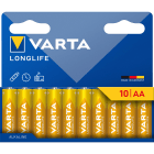 VARTA CONSUMER BATT - VAT04106101761 AA (STILO) LONGLIFE BLI X10 (MEGAPACK)