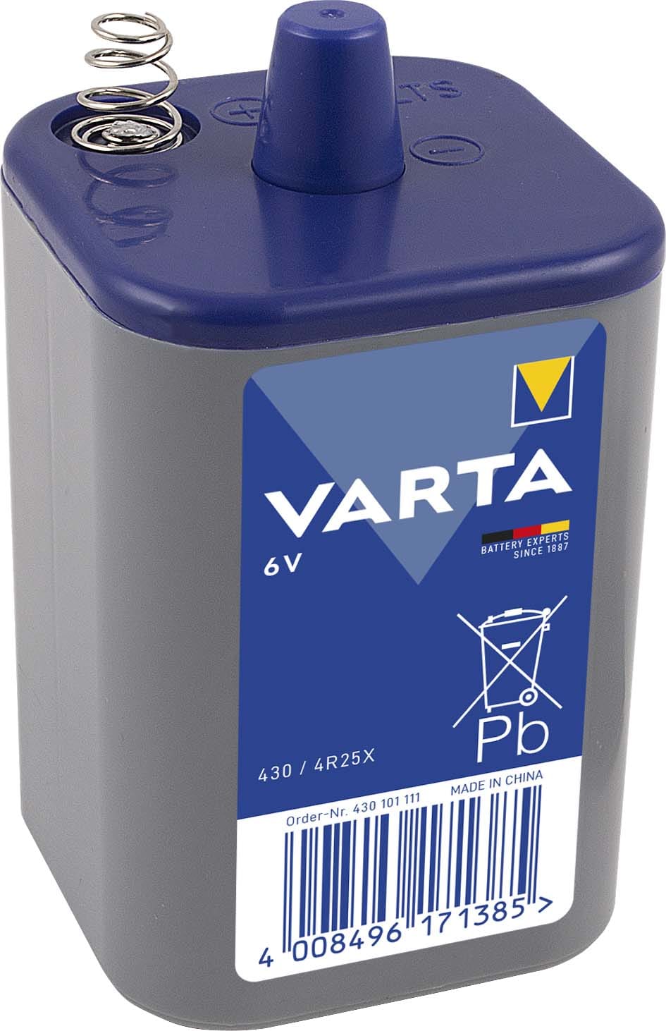 VARTA CONSUMER BATT - VAT00430101111 430 - 6V - 7,5 AH - 4R25X (ZINCO-CLORIDI