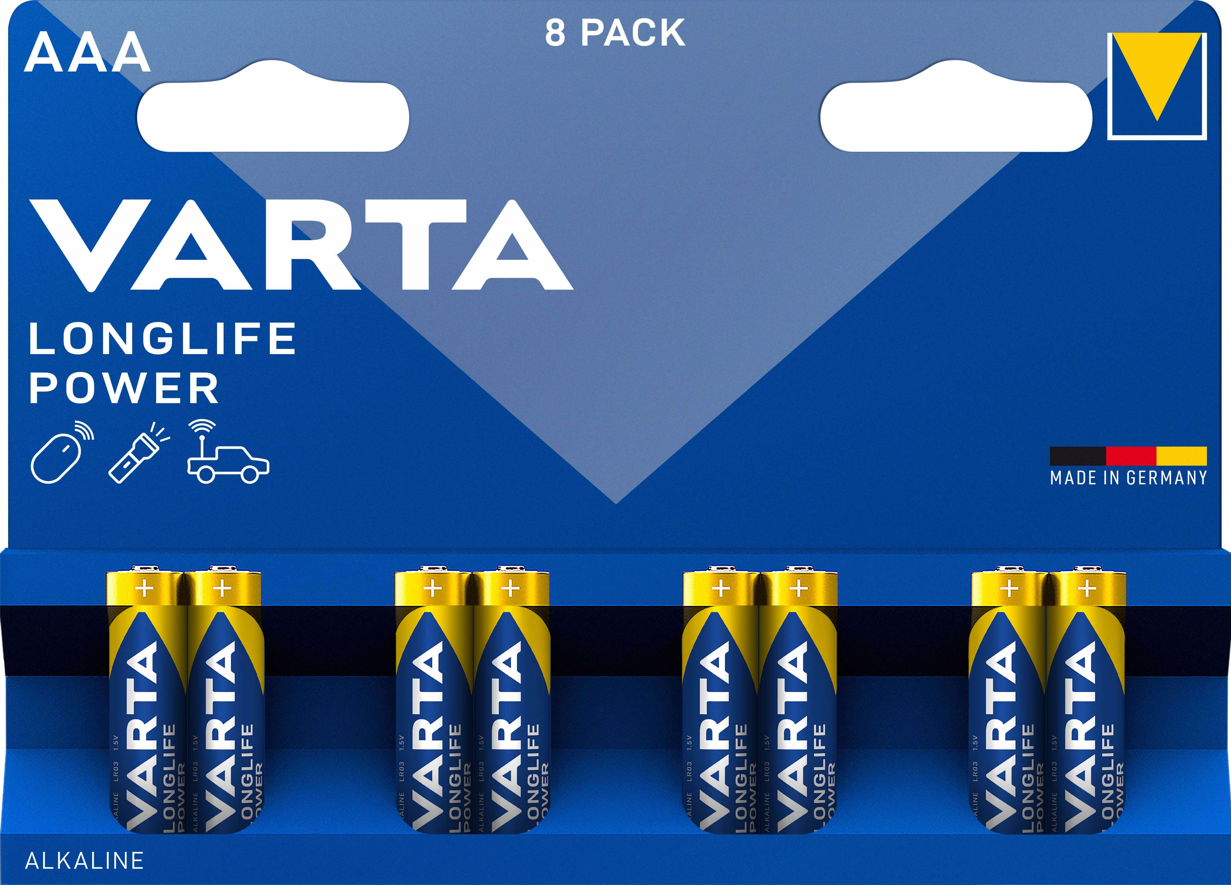VARTA CONSUMER BATT - VAT04903121418 AAA LONGLIFE POWER X8 (MEGAPACK)