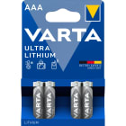 VARTA CONSUMER BATT - VAT06103301404 AAA (MINISTILO) ULTRA LITHIUM X4