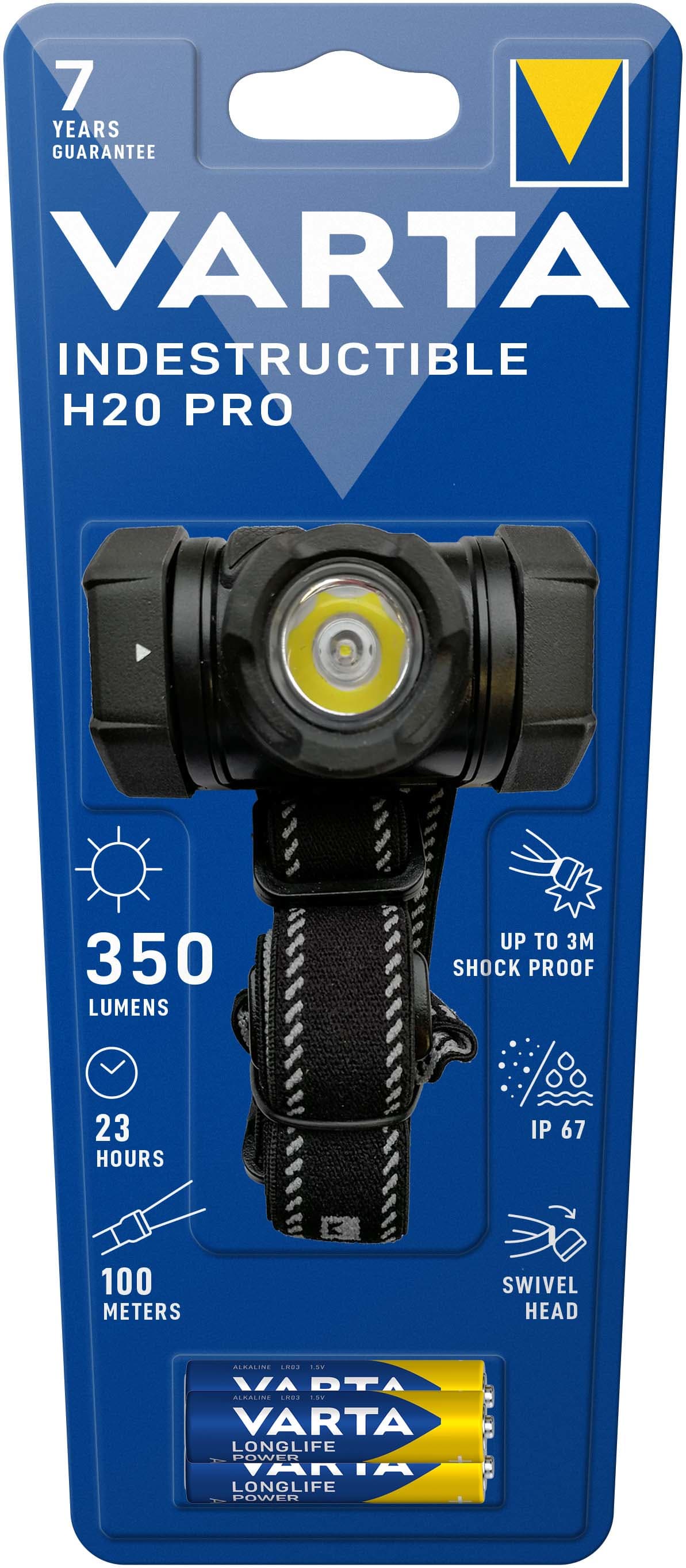 VARTA CONSUMER BATT - VAT17732101421 INDESTRUCTIBLE H20 PRO (INCL. 3AAA)