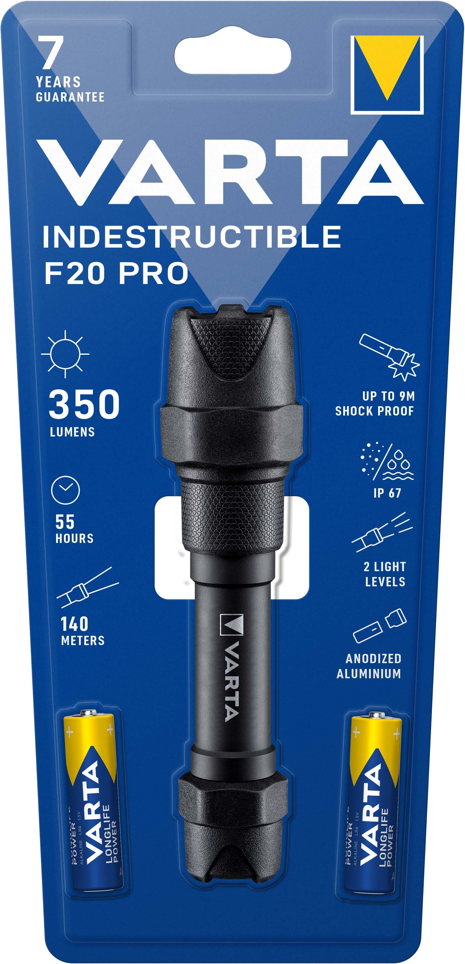 VARTA CONSUMER BATT - VAT18711101421 INDESTRUCTIBLE F20 PRO (INCL 2AA)