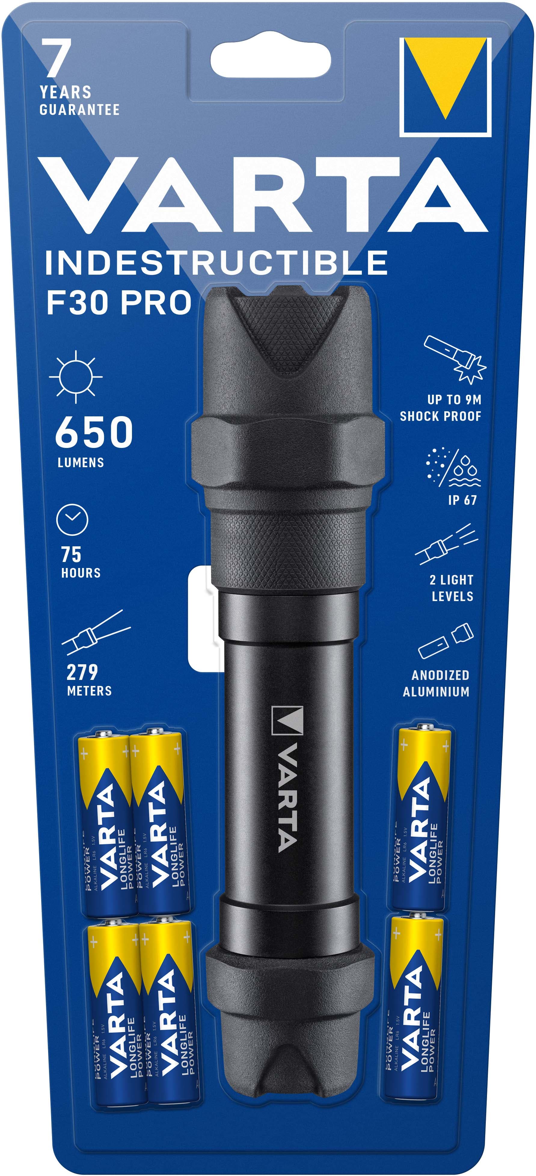 VARTA CONSUMER BATT - VAT18714101421 INDESTRUCTIBLE F30 PRO (INCL. 6AA)