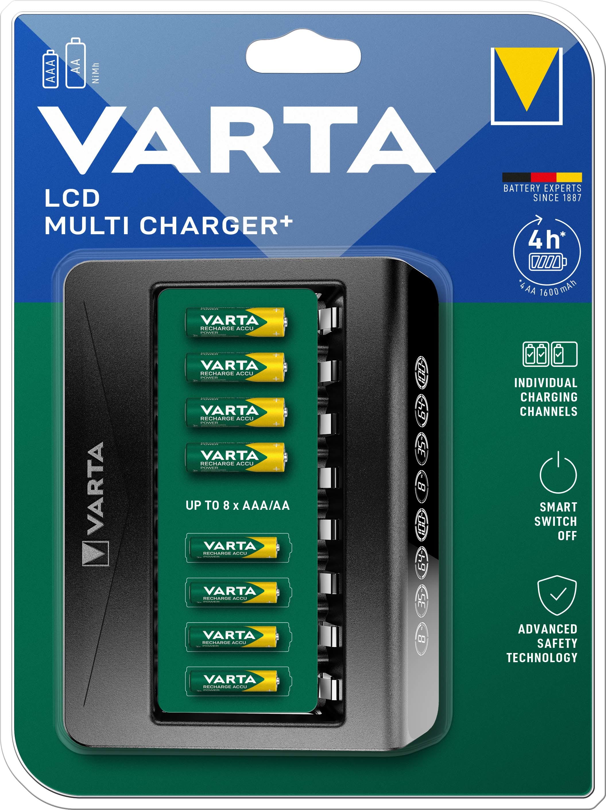 VARTA CONSUMER BATT - VAT57681101401 LCD MULTI CHARGER+ - (EX COD. 57671)