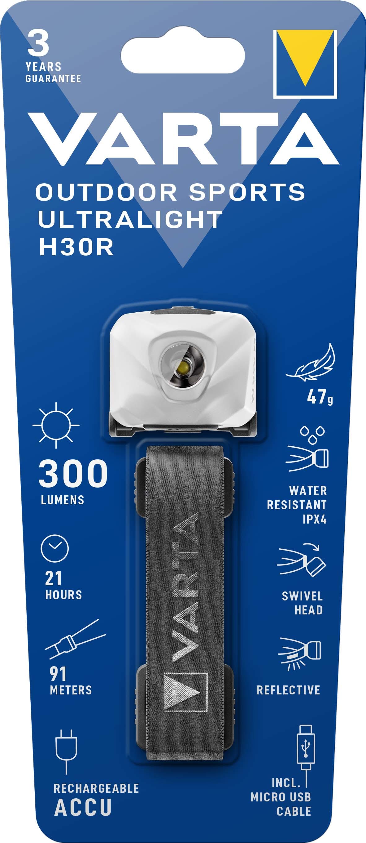 VARTA CONSUMER BATT - VAT18631101401 OUTDOOR SPORTS ULTRALIGHT H30R BIANCA