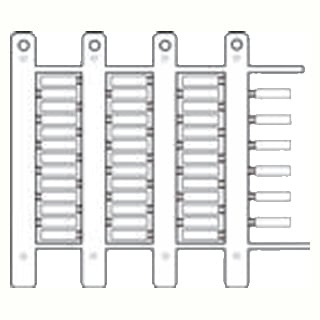 CEMBRE SPA - CEM40090 TARGHETTA MG-TPM BIANCA 4X10MM X TUB.TRA