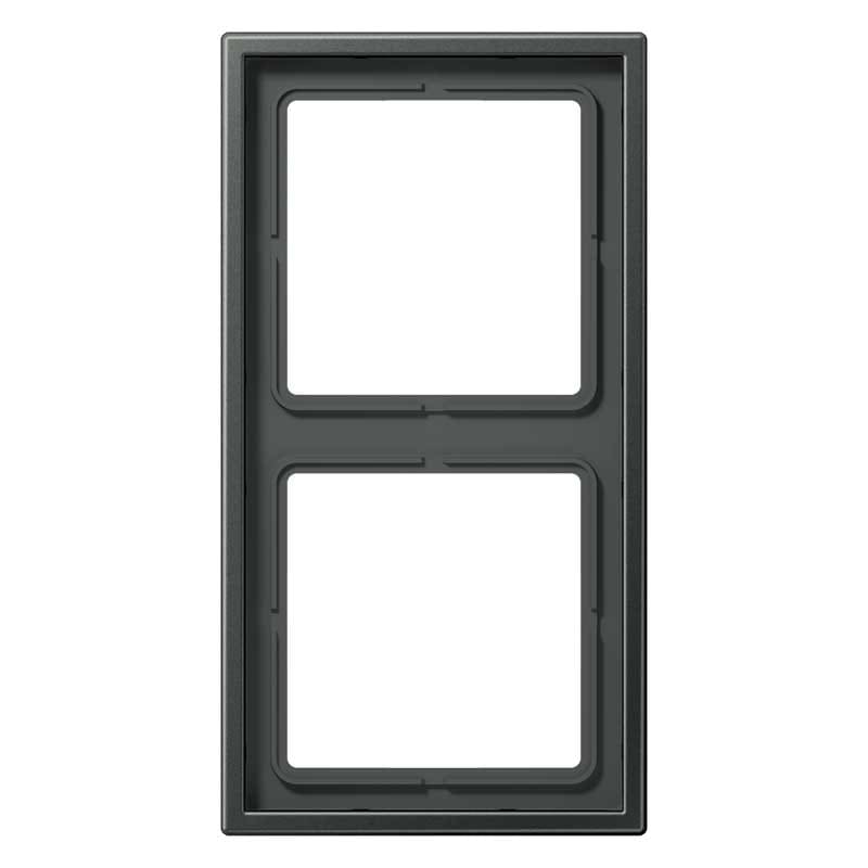 EURO UNITECH ELEKT - UEKAL2982AN PLACCA 2 MODULI, ANTRACITE