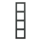 EURO UNITECH ELEKT - UEKAL2984AN PLACCA 4 MODULI, ANTRACITE