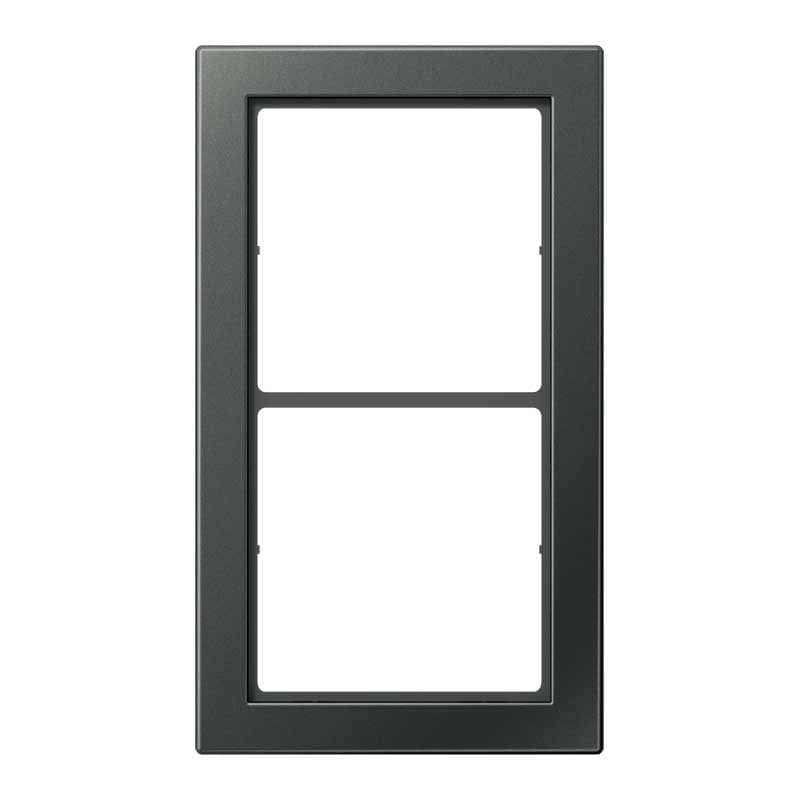 EURO UNITECH ELEKT - UEKFDAL2982AN PLACCA 2 MODULI FD 990, ANTRACITE