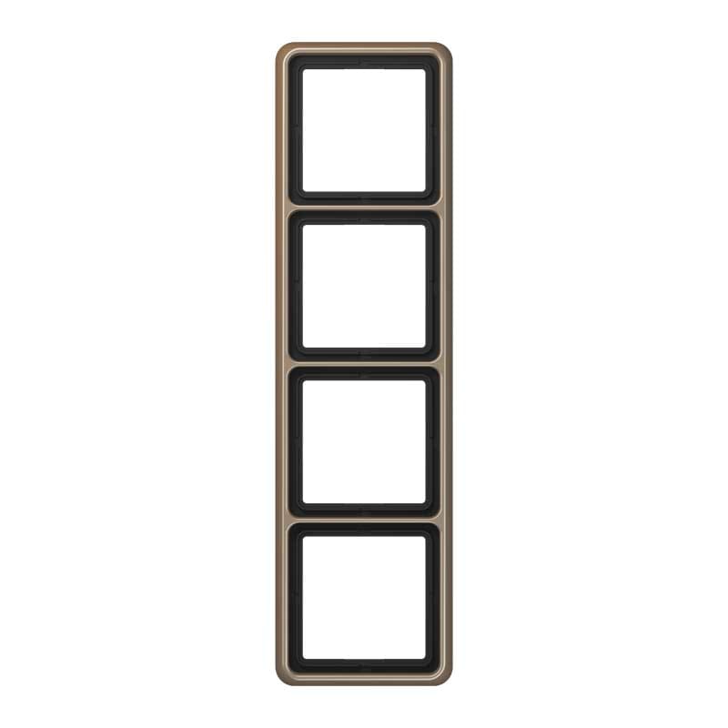 EURO UNITECH ELEKT - UEKCD584GB PLACCA 4 MODULI, BRONZO DORATO