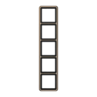 EURO UNITECH ELEKT - UEKCD585GB PLACCA 5 MODULI, BRONZO DORATO