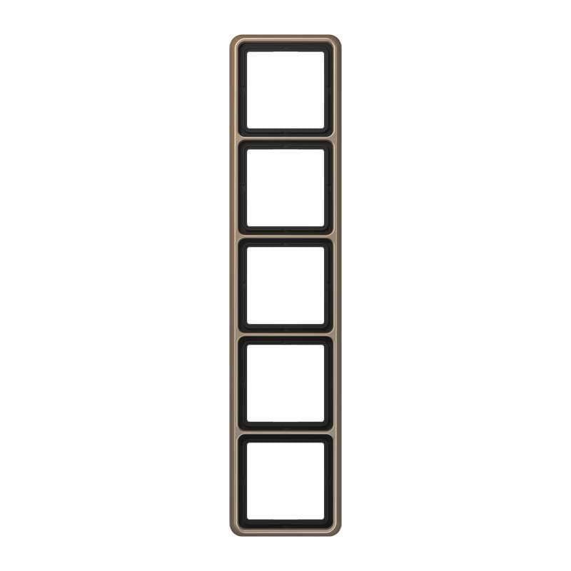 EURO UNITECH ELEKT - UEKCD585GB PLACCA 5 MODULI, BRONZO DORATO
