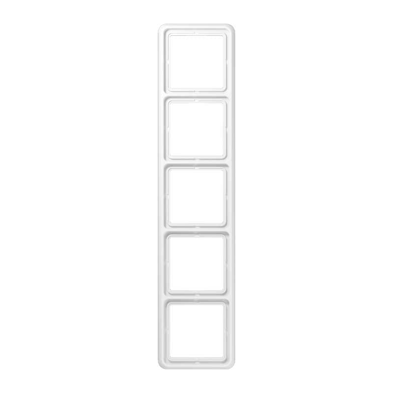 EURO UNITECH ELEKT - UEKCD585WW PLACCA 5 MODULI, BIANCO ALPINO