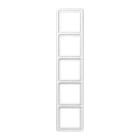 EURO UNITECH ELEKT - UEKCD585WW PLACCA 5 MODULI, BIANCO ALPINO