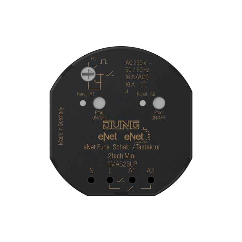 EURO UNITECH ELEKT - UEKFMAS26UP ATTUATORE RADIO DA INCASSO, 2 CANALI