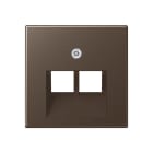 EURO UNITECH ELEKT - UEKA569-2BFPLUAMO MASCHERINA PER PRESA TELEFONICA E PRESA