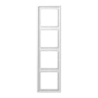 EURO UNITECH ELEKT - UEKLS984WW PLACCA 4 MODULI, BIANCO ALPINO