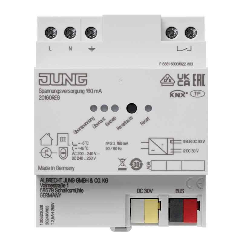 EURO UNITECH ELEKT - UEK20160REG ALIMENTATORE KNX, 160 MA