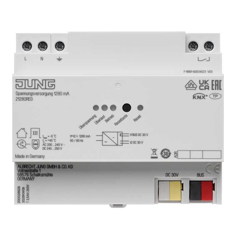 EURO UNITECH ELEKT - UEK21280REG ALIMENTATORE KNX, 1280 MA