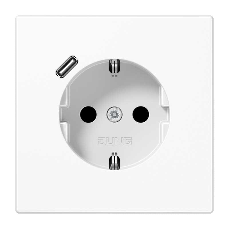 EURO UNITECH ELEKT - UEKLS1520-18CWW PRESA SCHUKOR, 1 CONN.CARICAB. USB C